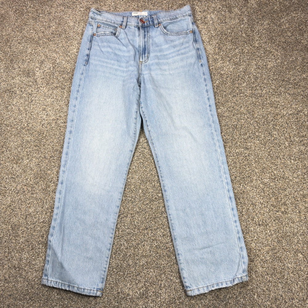 Garage Vintage Straight Jeans Light Wash High Rise Denim Womens Size 7 28